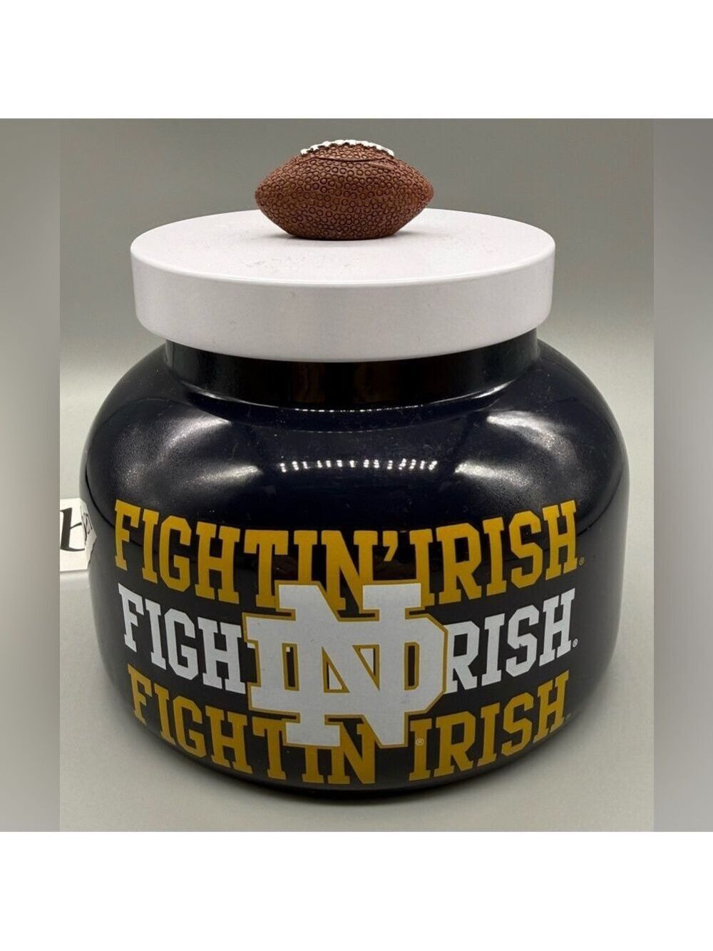 Rare Notre Dame “Fighting Irish” Candle – 16oz Pumpkin Spice, Wood Wick